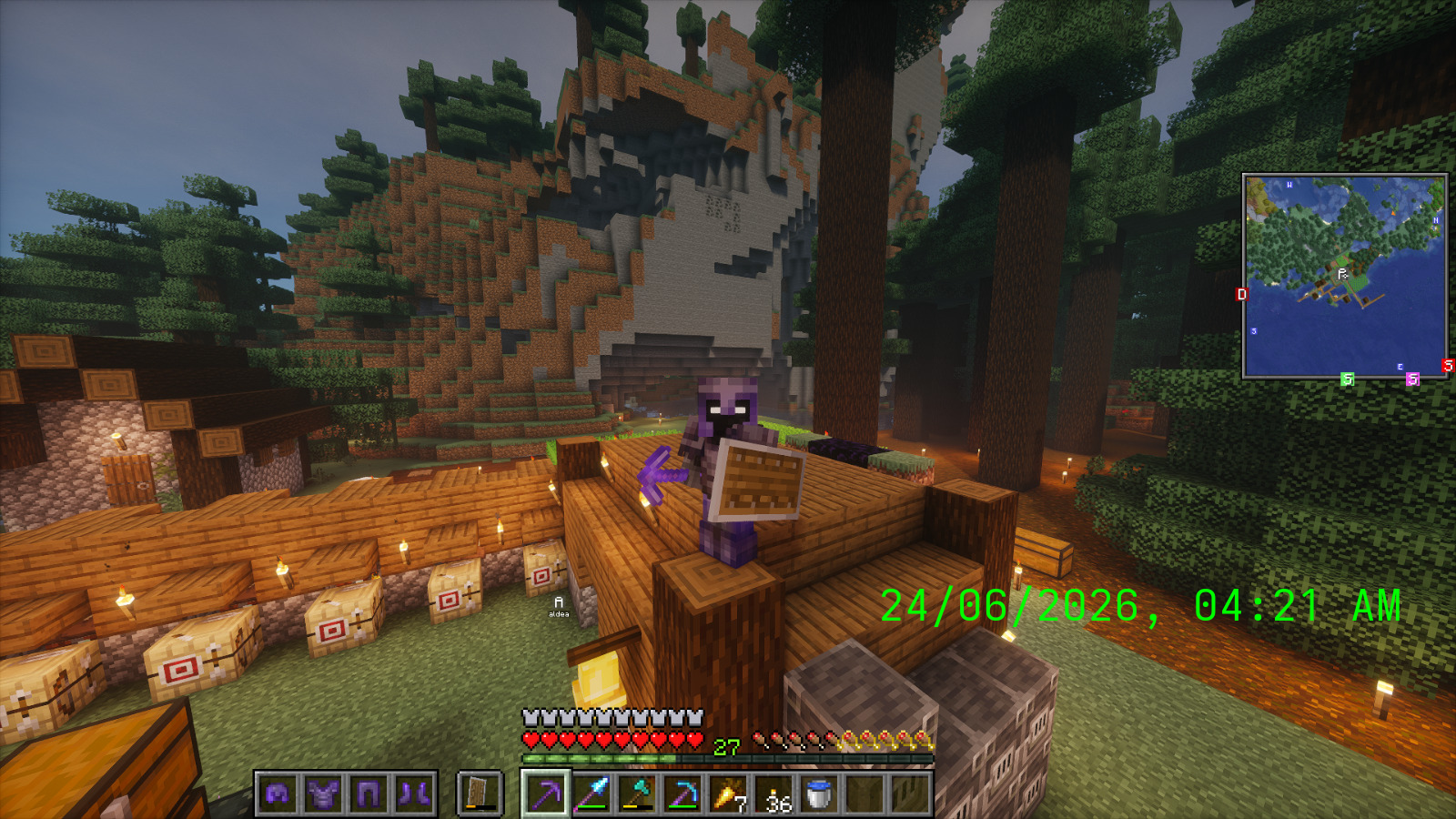 Screenshot of texturawasd (me) on The Alliance's base, June 24, 04:21 AM